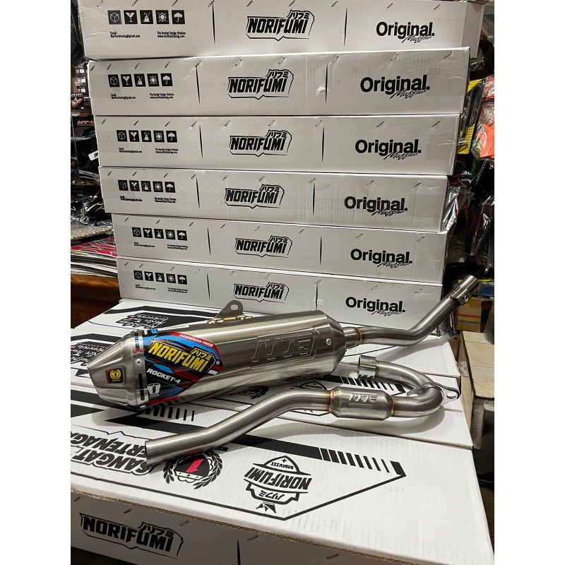Knalpot NORIFUMI Rocket 4 Standar - KLX CRF WR155