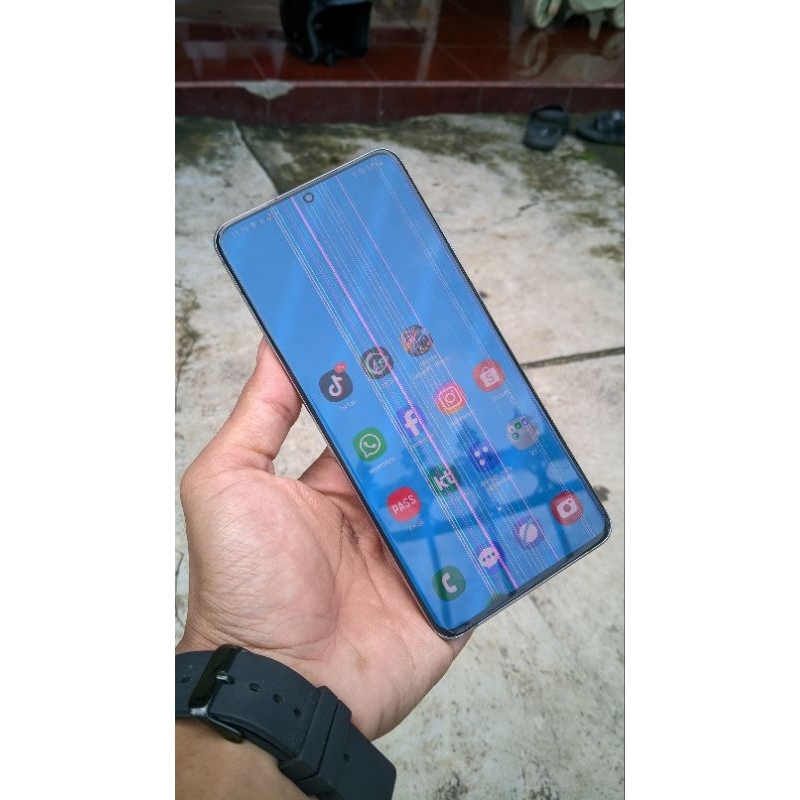 Lcd Ory Samsung S20 Ultra Minus Garis Sentuh Aman