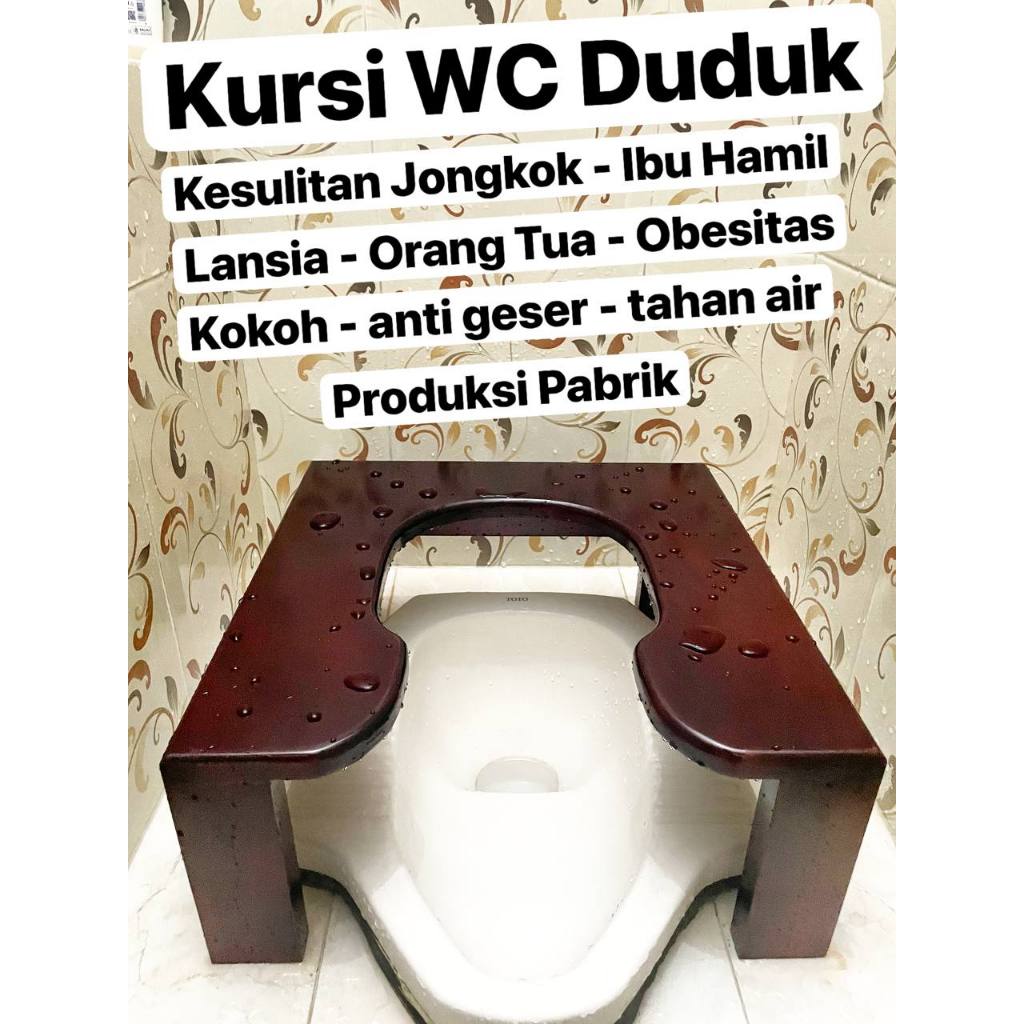 Tinggi 20cm Kursi WC Portable Nyaman Kursi Premium KURSI WC DUDUK model U Kursi Toilet Ibu Hamil Kur