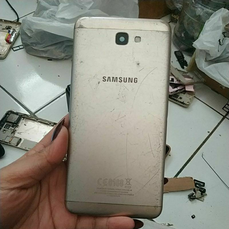 BACKDOOR BEKAS SAMSUNG J7 PRIME KURANG TOMBOL ON/OFF