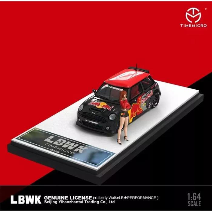 TIME MICRO - Mini Cooper LBWK - Red Bull with Figure - scale 1:64
