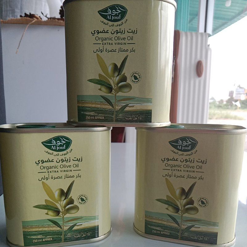 

Minyak zaitun/olive oil Al-jouf (Minyak zaitun premium Al jouf 250ml,dan 400 ML 100% import arab saudi