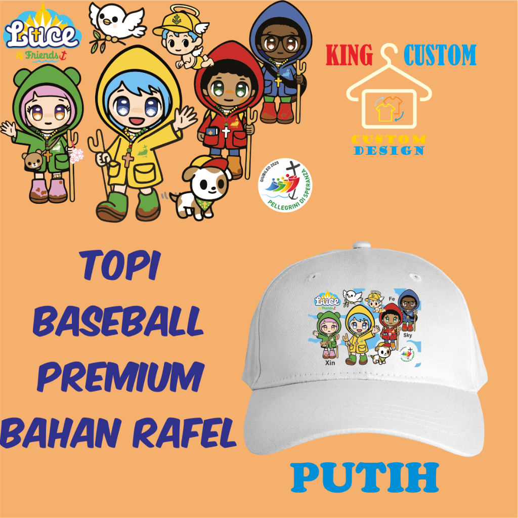 Topi Baseball premium Luce and friends type 1