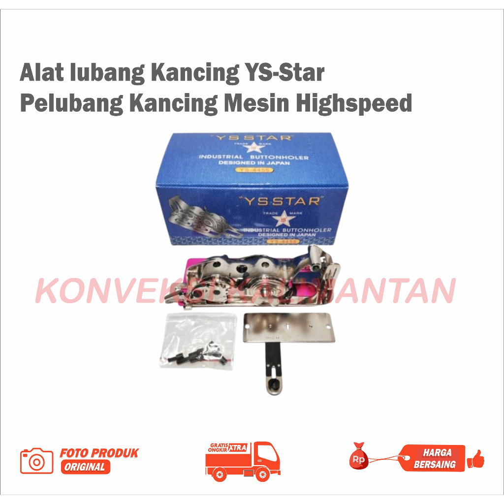 Alat Lubang Kancing YS-STAR Mesin Jahit Highspeed