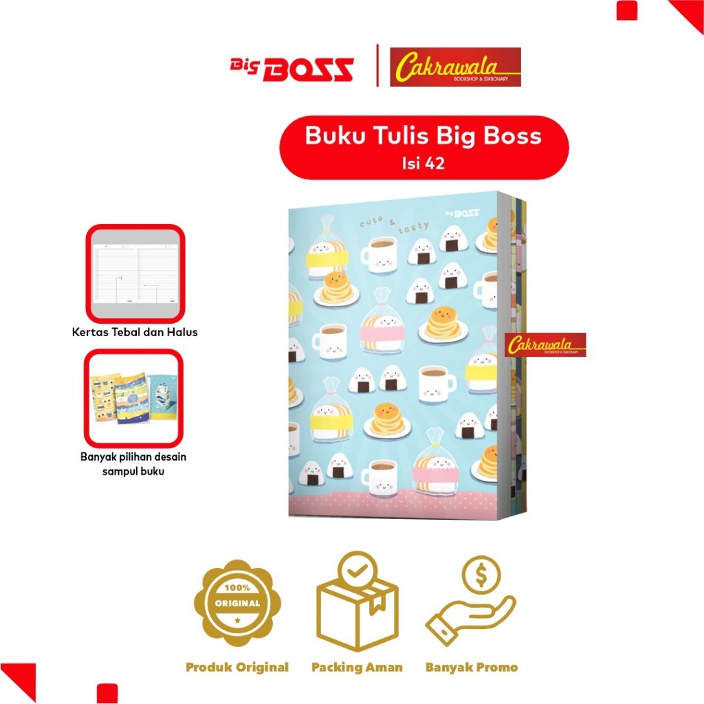 

Big Boss Buku Tulis 42 Lembar Ukuran B5 – 1 Pack Isi 6 Pcs | Buku Sekolah Murah & Berkualitas