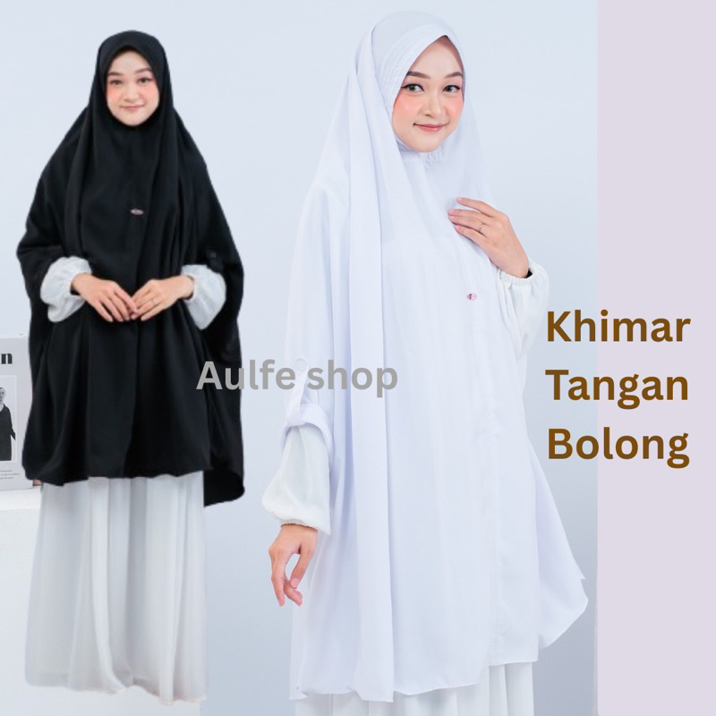 KHIMAR SYARII TANGAN BOLONG BOLTANG LENGAN BOLONG JILBAB BOLONG TANGAN