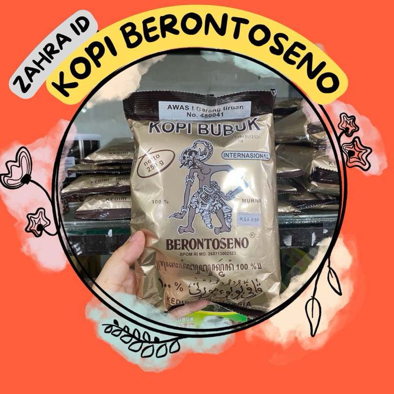 

250GR / 100GR KOPI BERONTOSENO MURNI / KOPI BRONTOSENO KEDIRI ASLI