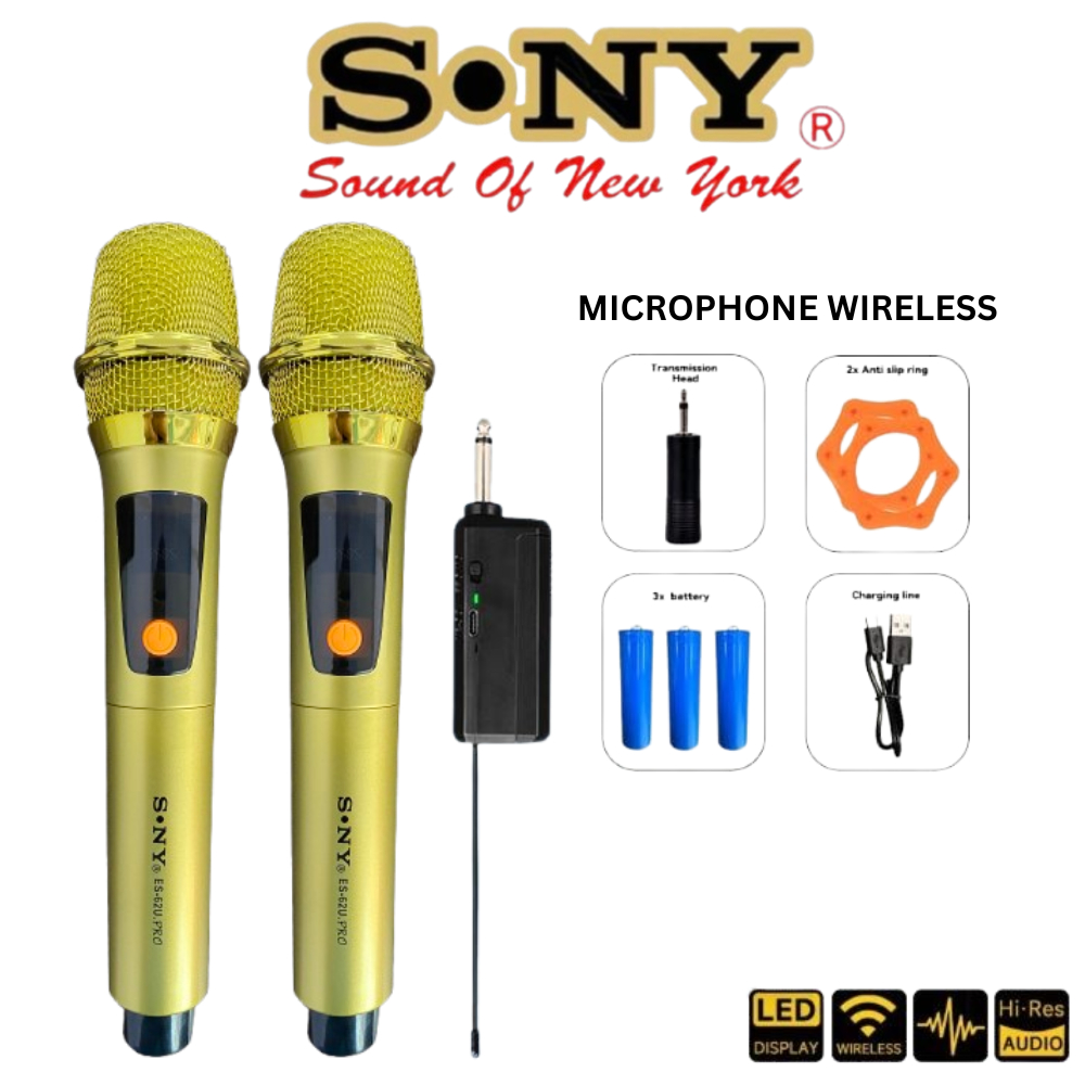 Mic Wireless S.NY ES - 62 U PRO Profesional Universal Wireless Microphone