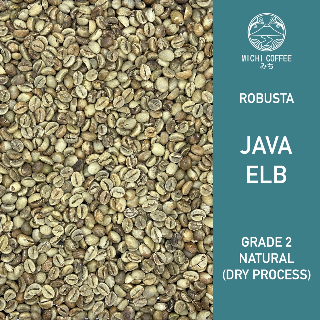 

MICHI GB Green Bean ROBUSTA JAVA ELB Grade 2 Biji Kopi Mentah