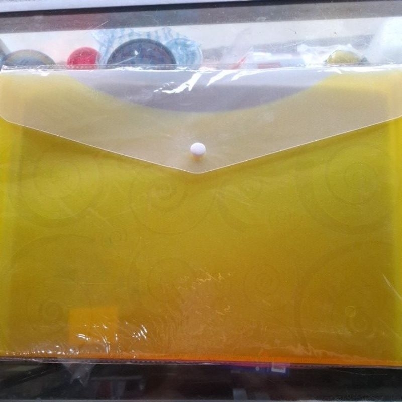 

(1pcs) map plastik kancing 1 tebal Vtec / document bag type : VT-W209 2H/FL warna : random