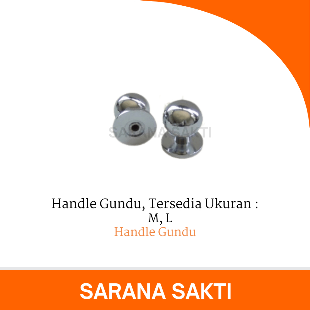 Handle Gundu | Tarikan Laci / Pegangan Lemari Pintu Bulat Handle Tarikan Laci