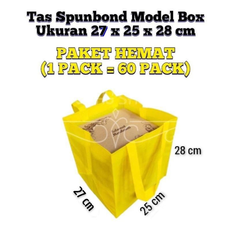 

(1 PACK = 60 PCS) Goodie Bag Tas Hajatan 25x25 cm Tinggi 28 cm Premium