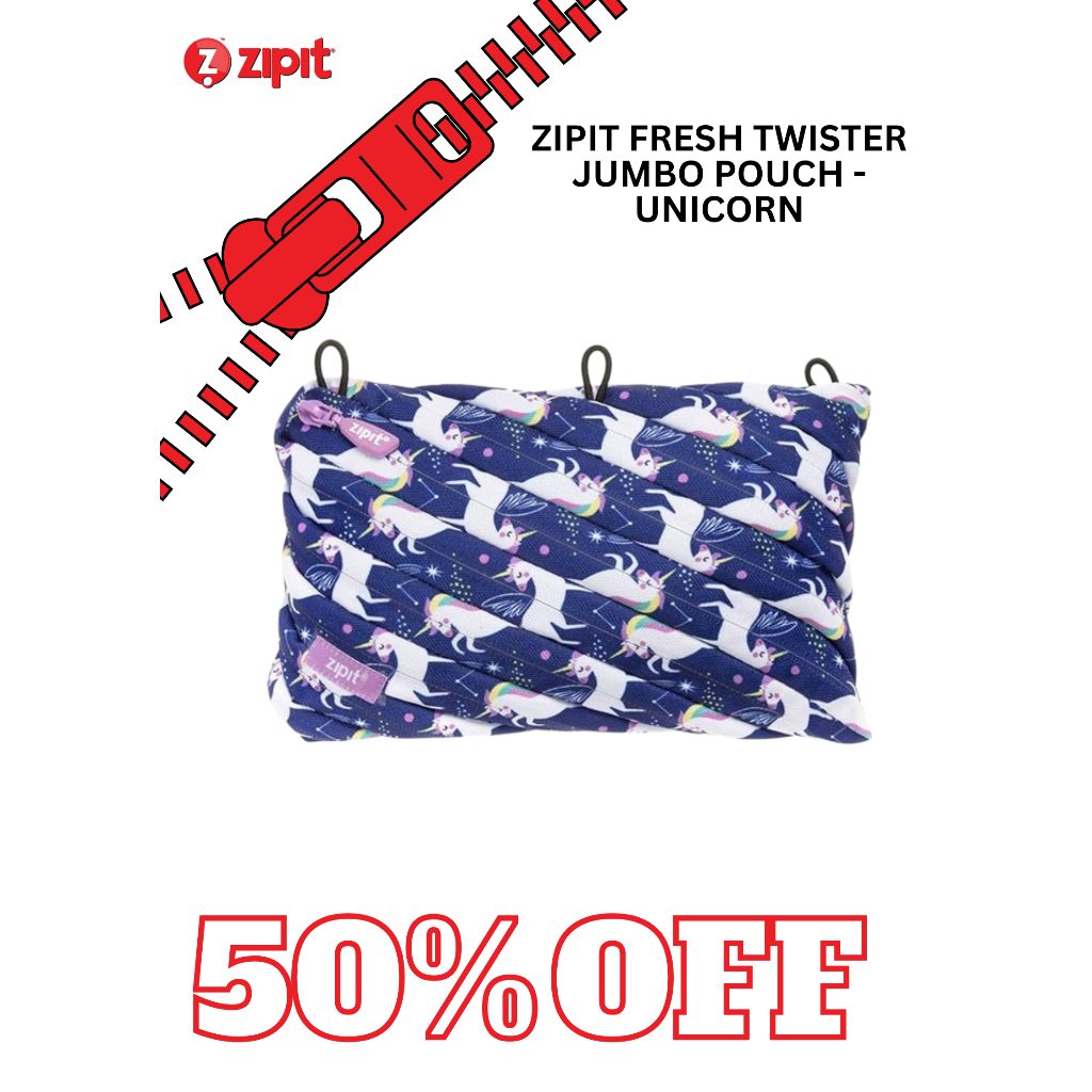 

Fresh Twister Jumbo Pouch - Unicorn (Tempat Pensil Serbaguna)