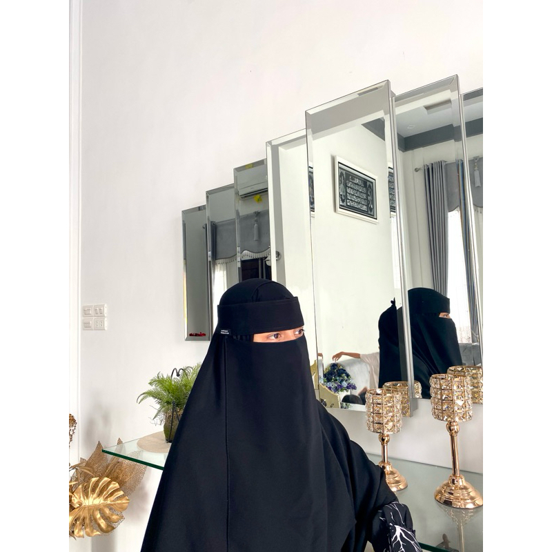 NIQAB BEDOON ESSM 43 CM LEBEL ESSM NON PONI PED KERAS