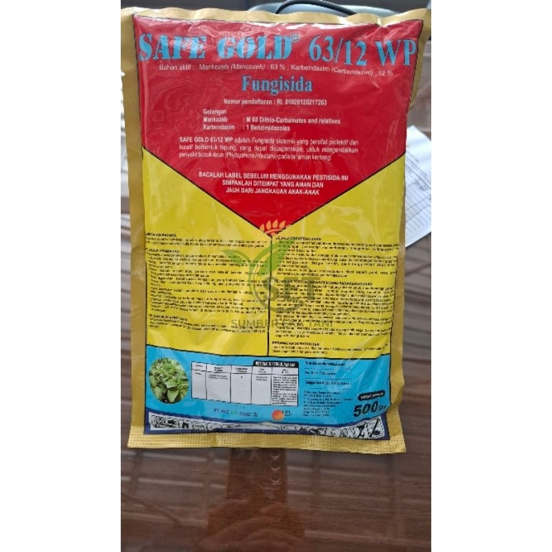 Fungisida Safe Gold 63/12 Mankozeb Carbendazim - 500gr
