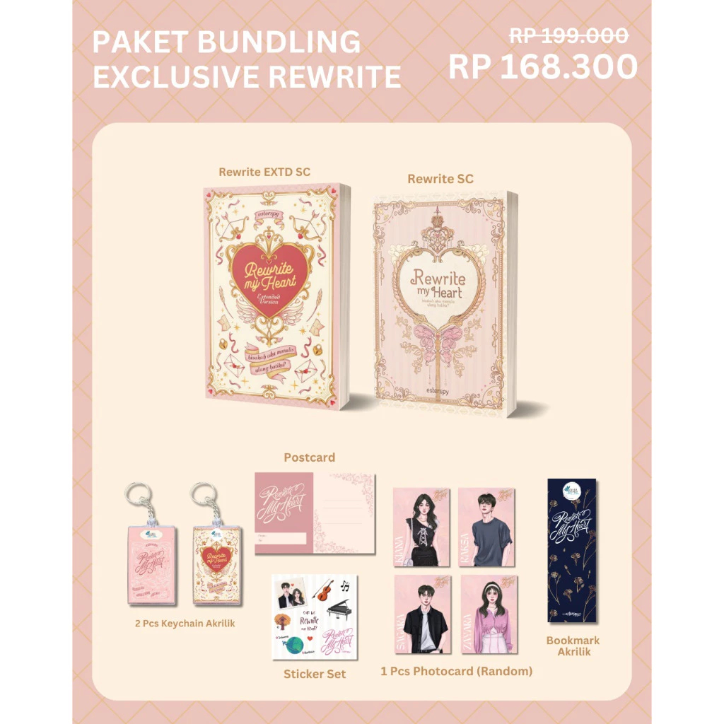 Novel Rewrite My Heart Old & Rewrite My Heart Extended - Akad