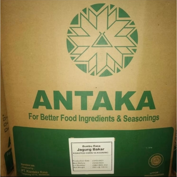 

Bumbu Tabur Antaka per 1 Dus Karton isi 20 renceng x 100 gram / 200 pcs X @ 100 gr Semua Rasa - Jagung Bakar / Manis / Keju Asin / Balado / Sambal Balado / Pedas Manis / Barbekiu / BBQ / Sapi Panggang 1 dus