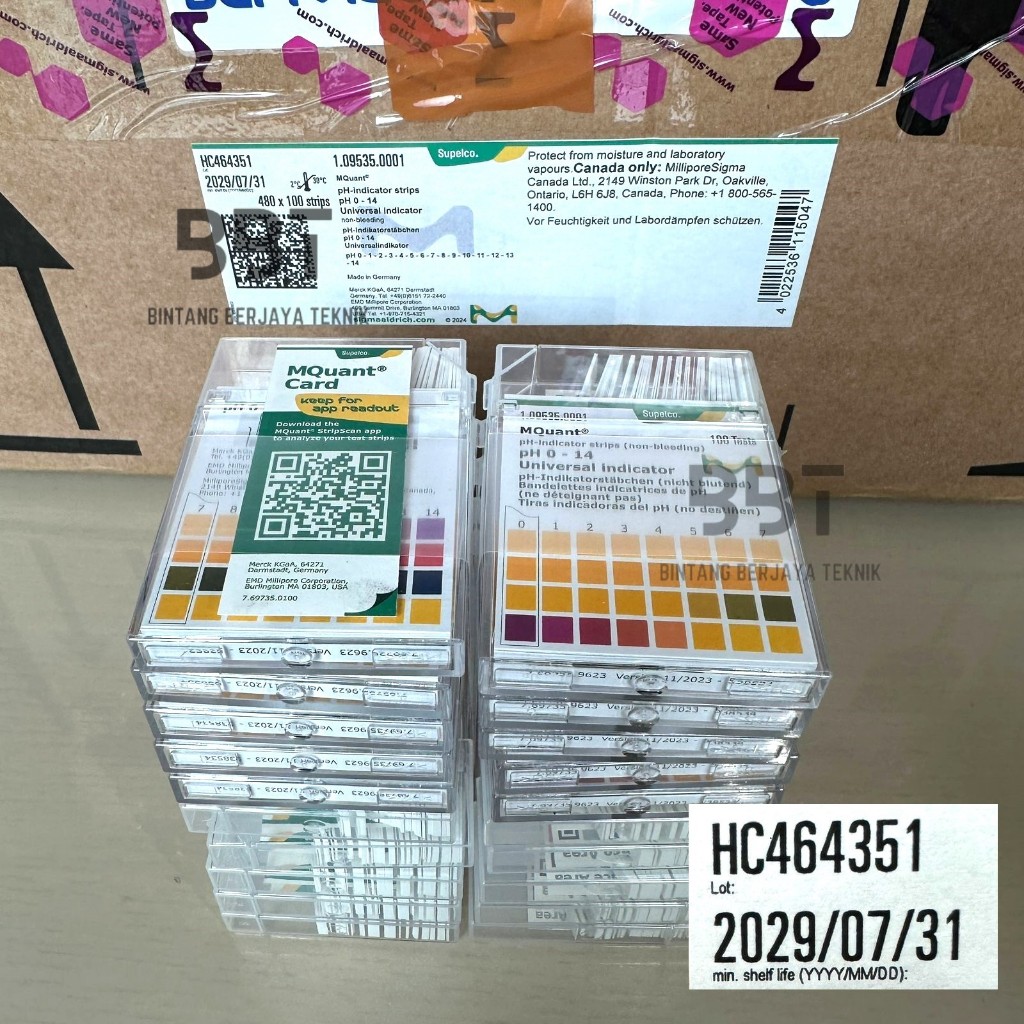 Merck Universal PH Paper 0-14 / Supelco Kertas PH / Kertas Lakmus / PH indicator