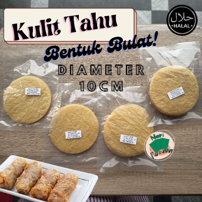 

Kulit Tahu Bentuk Bulat HALAL Untuk Dimsum, Siomay, Gyoza, Pangsit