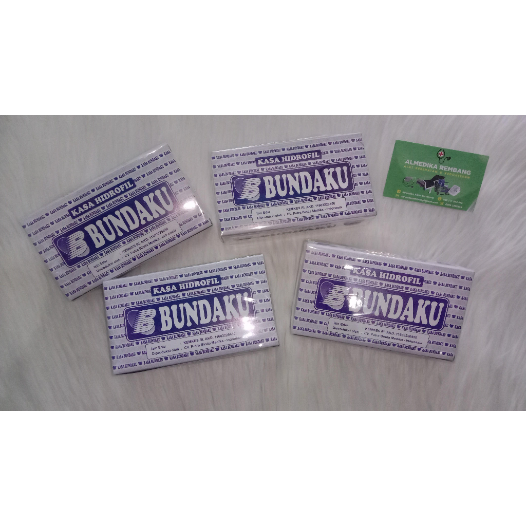 Kasa steril 16*16 HIDROPHILE  BUNDA pcs menjadi BUNDAKU - KASSA STERIL PER BOX