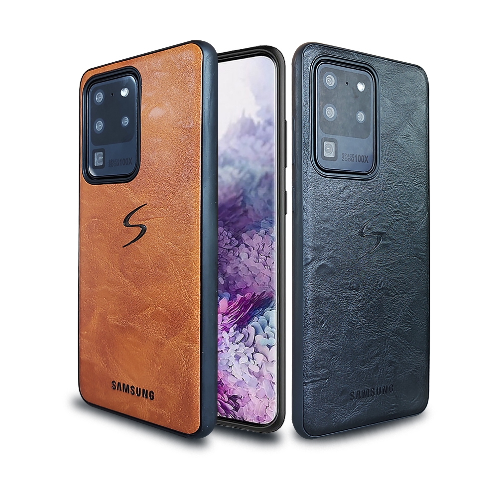 [ CUCI GUDANG ] Case Hp Samsung S20 Ultra Premium Leather Case Softcase Casing Kulit Slim Cover