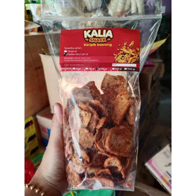 

basreng rasa daun jeruk ukuran 250g