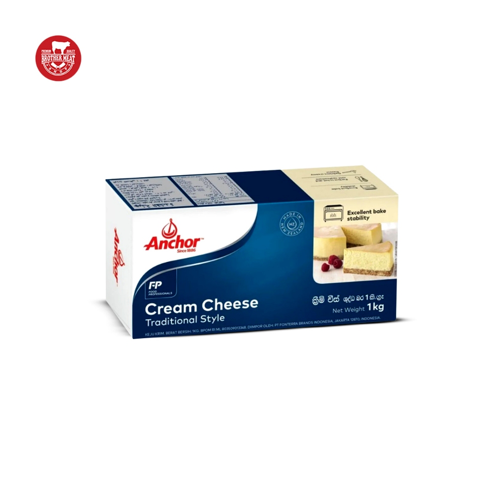 

Anchor Cream Cheese 1kg - Brothermeatshop