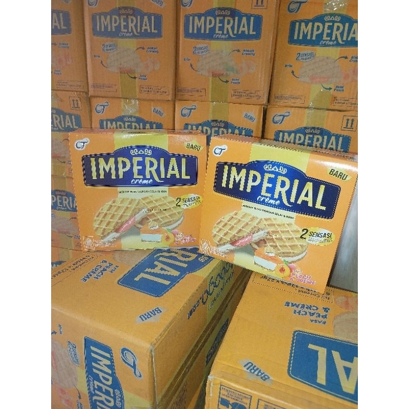 

IMPERIAL BISKUIT 27G 1 BOX ISI 12PCS CREME PEACH