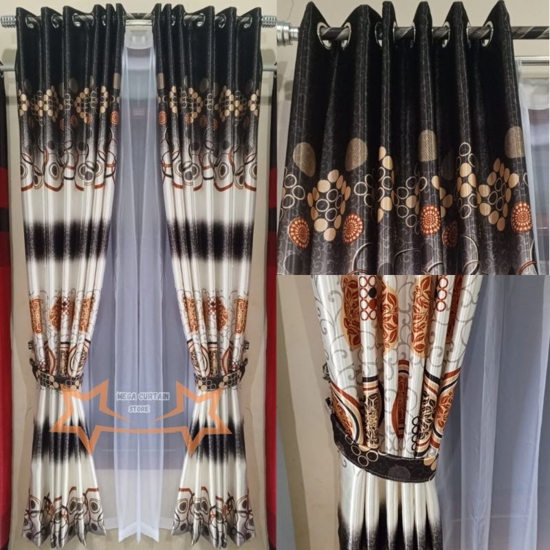 Gorden blackout premium original tebal gorden jendela pintu ruang tamu minalis