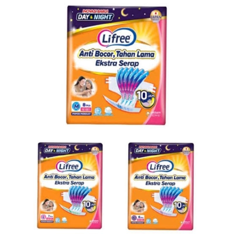 Lifree Perekat Popok Dewasa ukuran S/M/L