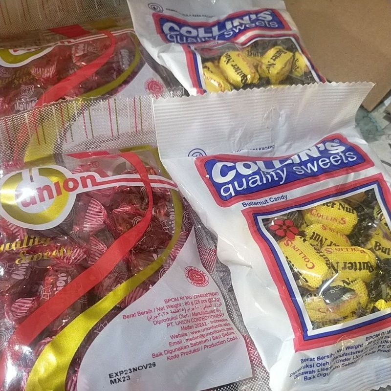 

permen union dan Collins 25 pcs