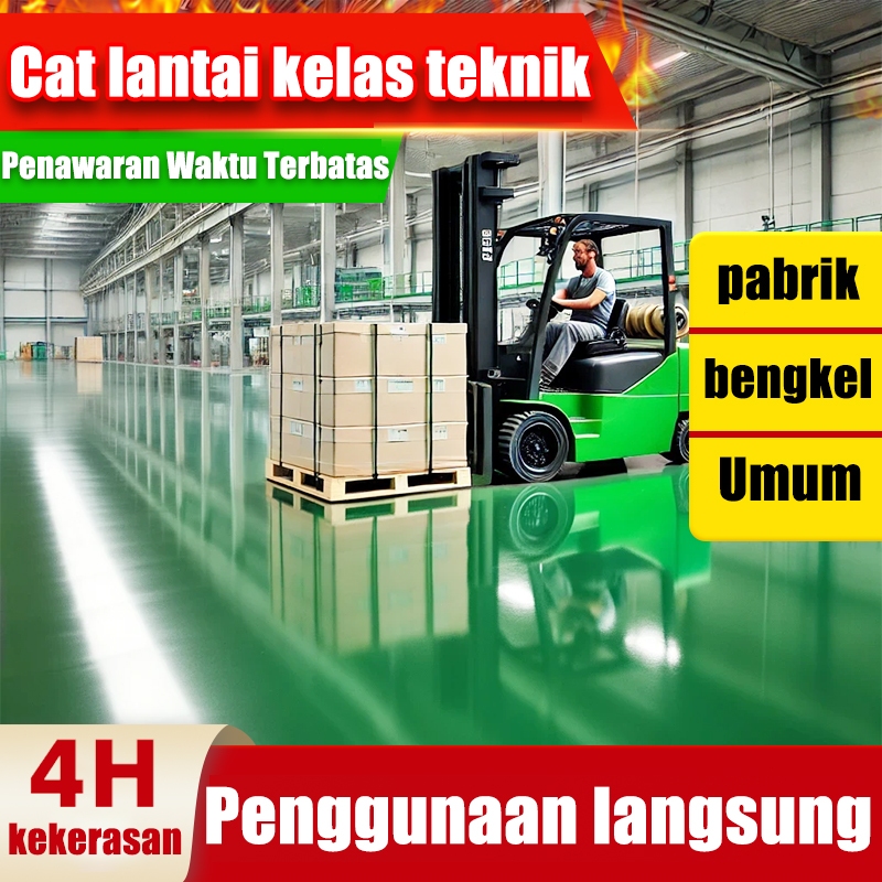⭐Menyikat langsung ruangan kasar⭐cat lantai 10 dalam 1 Cat Lantai Tahan air tahan lembab dan tahan g