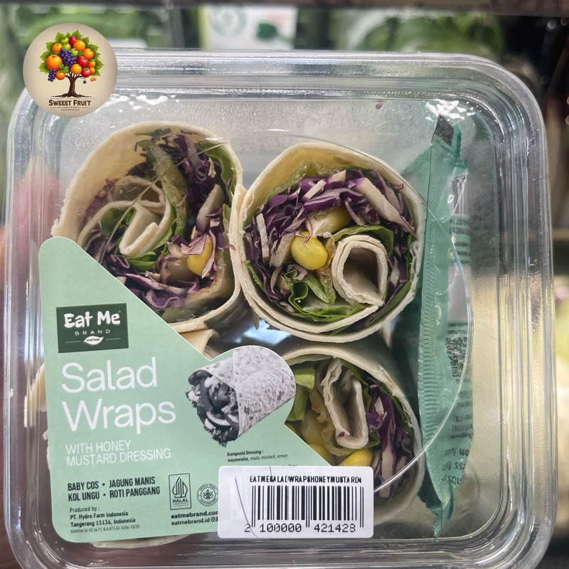 

Eat Me Salad Wraps Honey Mustard Isi 4 Pcs