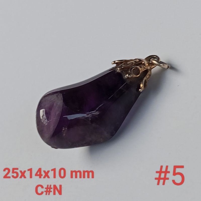 liontin batu natural kecubung #5