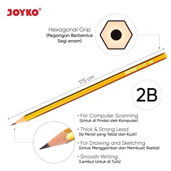 

Veiso_pensil joyko P-107 Metallic 2B
