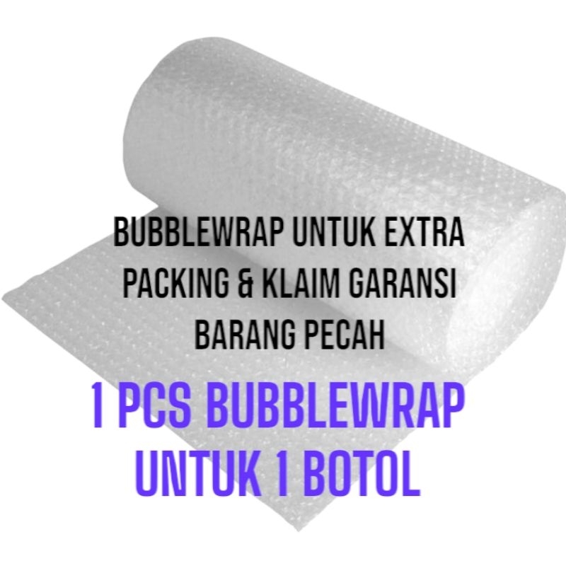 

Bubblewrap untuk ekstra packing agar aman