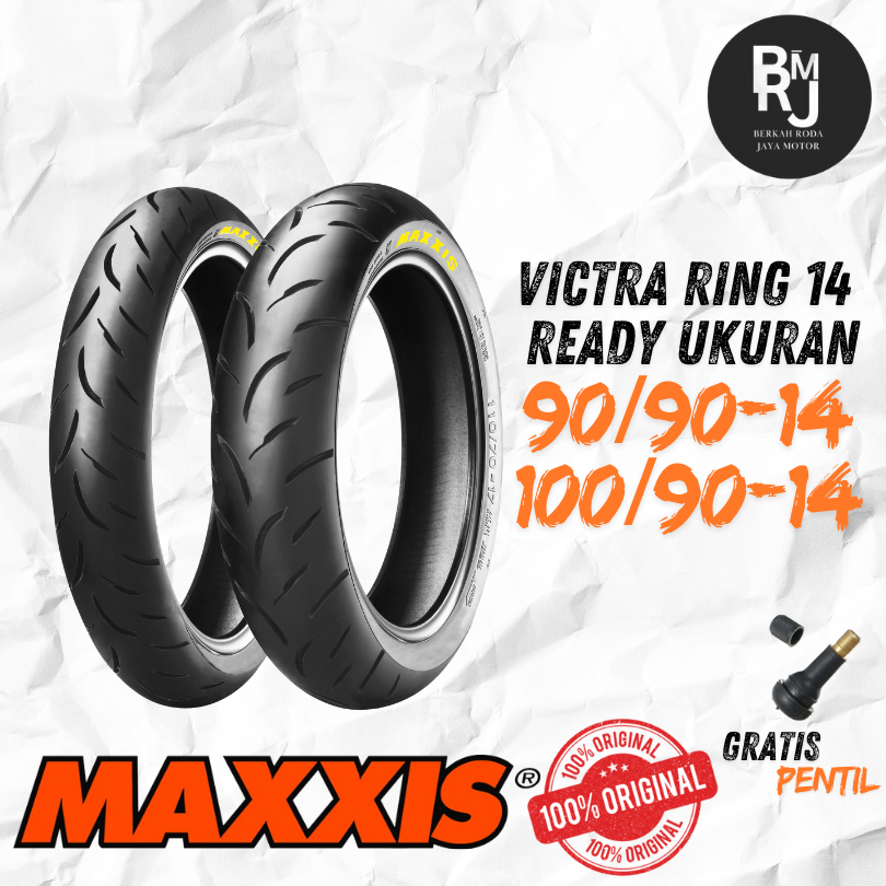 SEPASANG / SATUAN BAN MOTOR LEXI MAXXIS VICTRA Ring 14 TUBELESS DEPAN BELAKANG LEXI