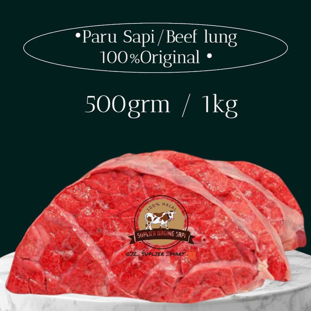 

Paru Sapi /Beef Lung 500g-1kg Paru Daging Tidak Gembos 100%Original (HALAL)