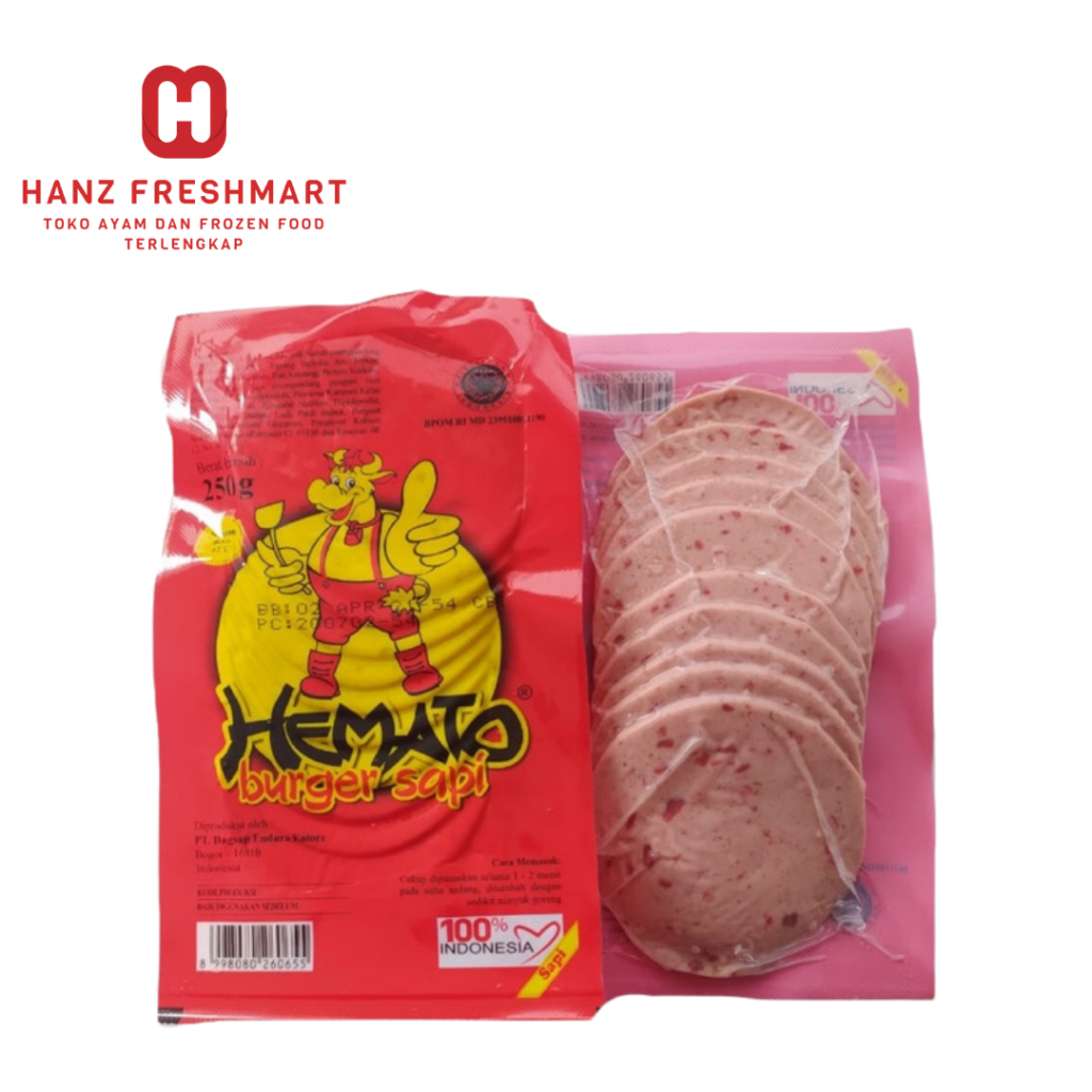 

Hemato Daging Burger Isi 10 - Hanz Freshmart