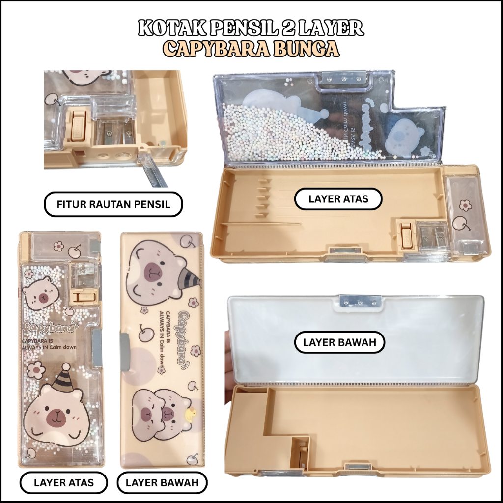

DISCOVERY KOTAK PENSIL 2 LAYER FITUR RAUTAN PENSIL