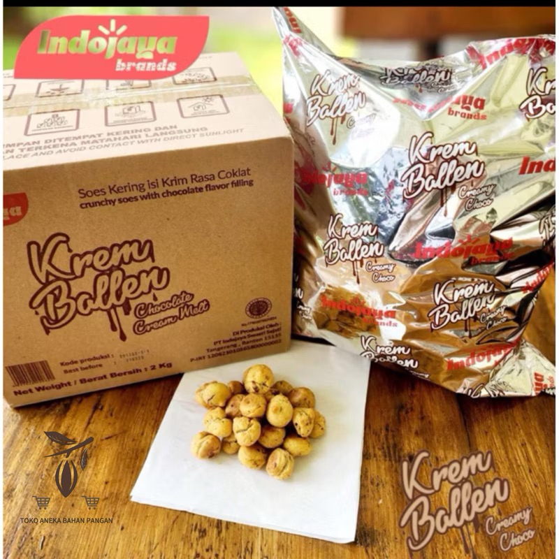 

Soes Kering Isi Cokelat Krim Indojaya Sus Cokelat setengah kilo / Soes Coklat SUS 500 gram