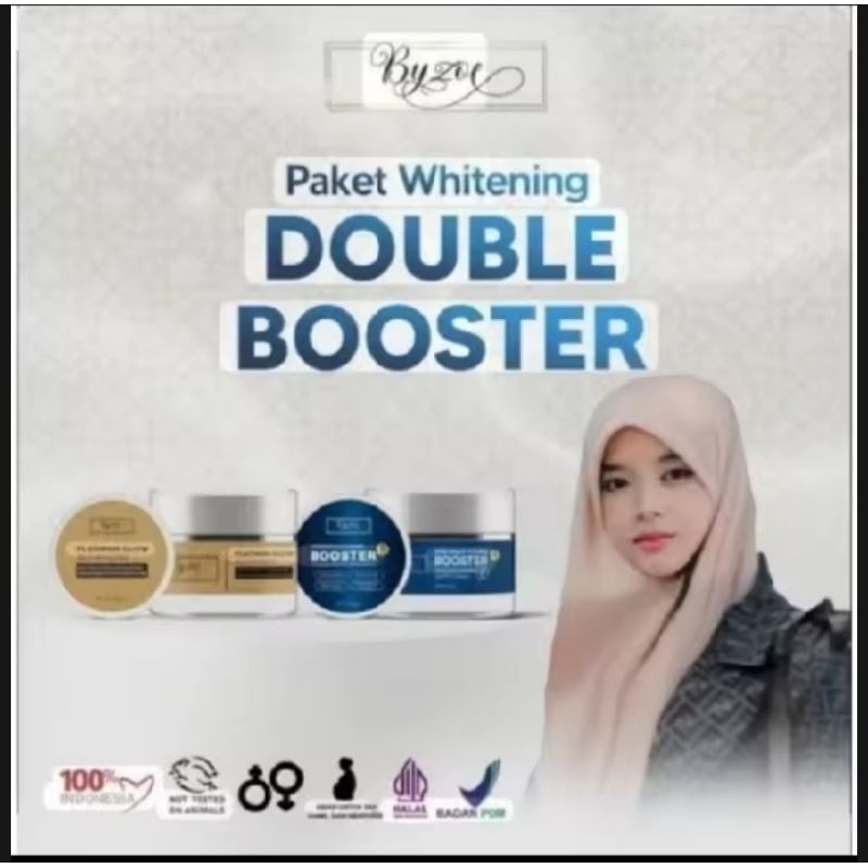 PAKET 2in BYZOE  BOOSTER WHITENING BOOSTER 10g + PLATINUM GLOW JELLY BOOSTER 10g