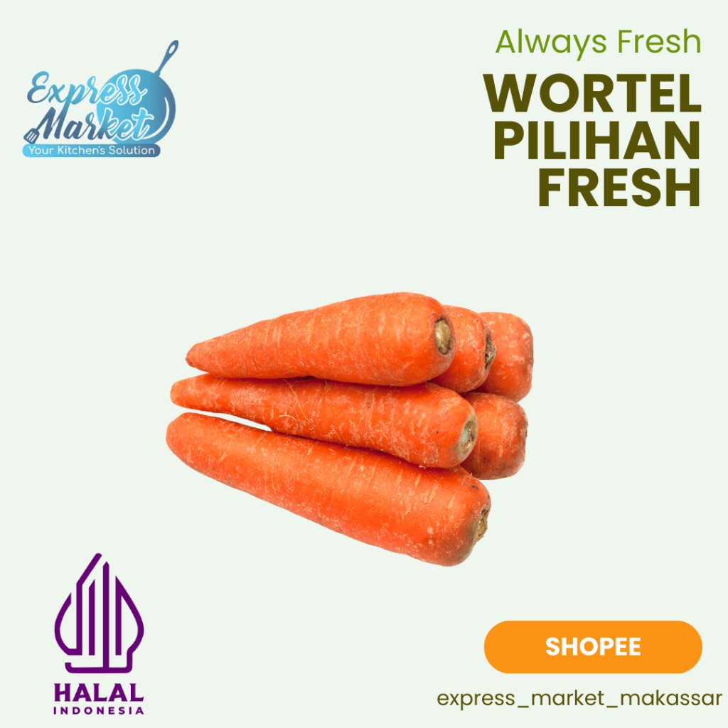 

Sayur Wortel Murah Berukuran Besar Halal Fresh