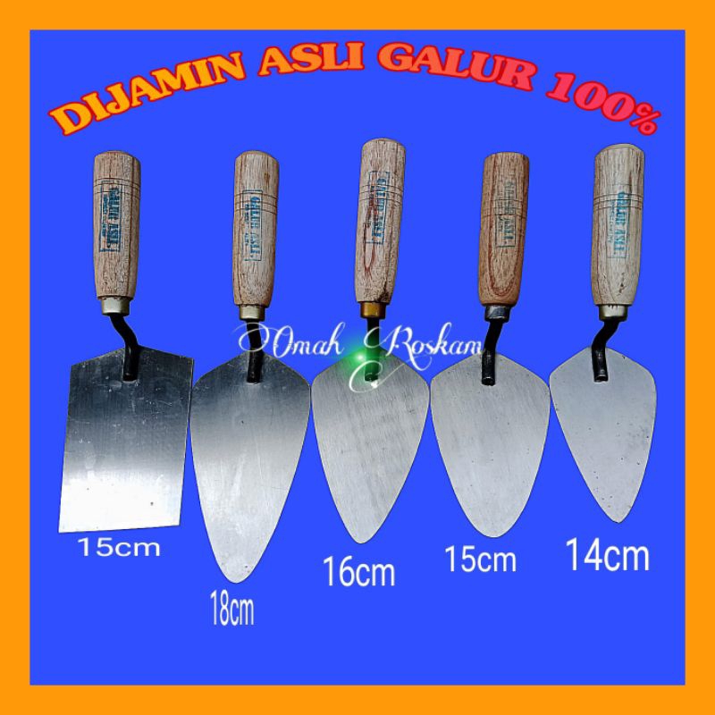 ANEKA MACAM SENDOK GALUR ASLI SENDOK TUKANG BANGUNAN