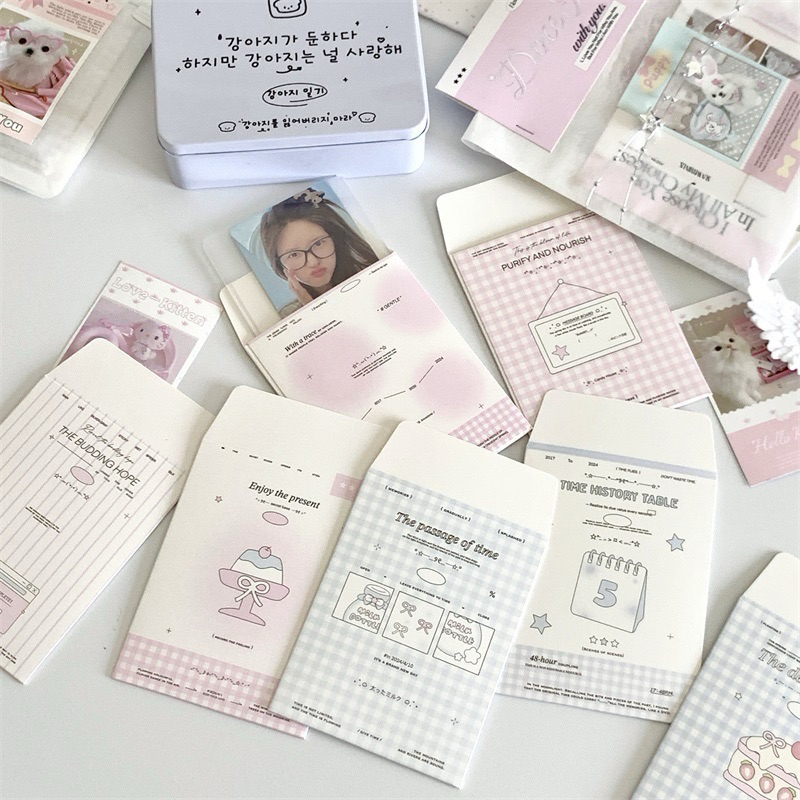 

chaeya things - pastel grid series amplop packing alas aesthetic ala sellkor sellchin