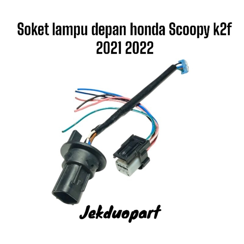 Soket lampu depan honda Scoopy k2f 2021 2022 original