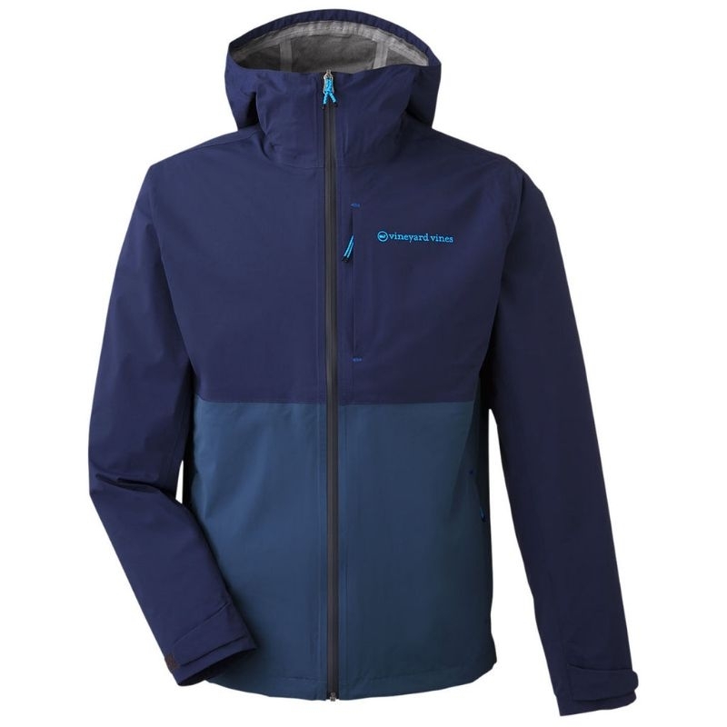 Jaket Hiking Running Ultralight Vineyard Vines Mens On The Go Rain Shell Jacket