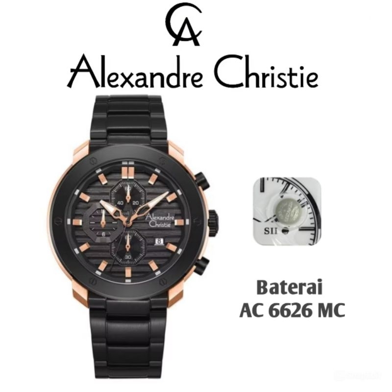Baterai Jam Tangan Alexandre Christie Type AC 6626 MC