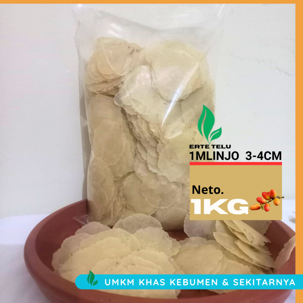 

Emping melinjo mlinjo mentah 1KG ASLI KEBUMEN super tipis Original siap goreng EMPING 1MLINJO MENTAH
