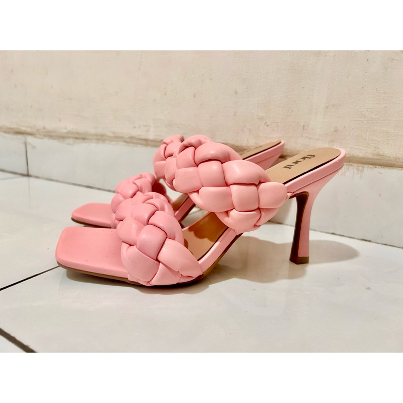 Heels Fioni By Payless Baby Pink Size 7.5 Fit 38/39,~T Heels=10CM